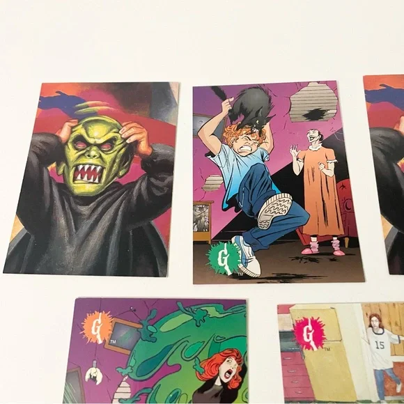 Vintage 1996 Topps Goosebumps Trading Cards Lot - R.L. Stine 90s - Picture 2 of 14